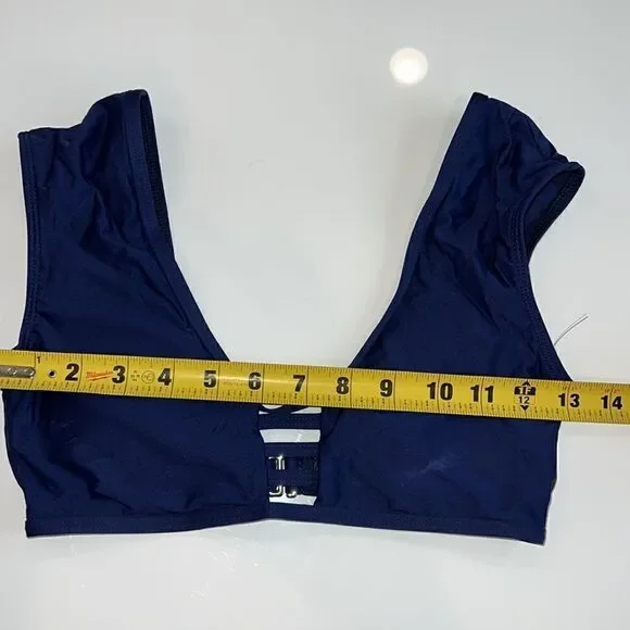 NWOT Splendid Navy Bralette Bikini Top Small - Picture 3 of 8